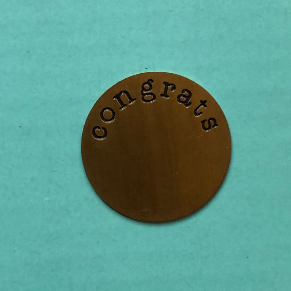 Congrats‎ Locket Plate